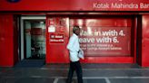 India's Kotak Mahindra jumps most in 2-1/2 yrs as CEO sees minimal impact from RBI order