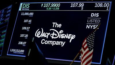 Disney reports shrinking TV business, shares tumble