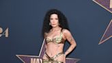 Halsey Channels Cher in Sequined Gold Gown With Hip Cutouts at ‘MaXXXine’ Premiere