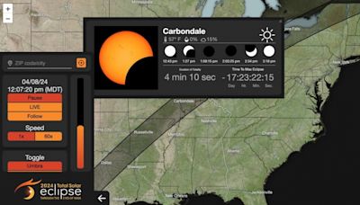 This map shows the best time to see the solar eclipse in your city