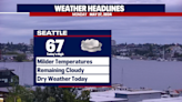 Milder weather in store for Seattle on Memorial Day