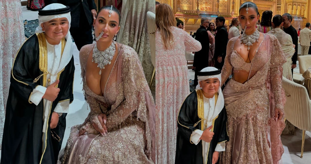 Abdu Rozik flaunts a bright smile as he poses with Kim Kardashian at Anant Ambani's wedding; See pics