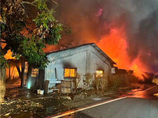 花蓮百年老屋暗夜大火 都燒光了！91歲女屋主驚險逃出 - 社會