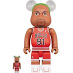 全新 Bearbrick 400% + 100% 芝加哥公牛 丹尼斯 羅德曼 Dennis Rodman NBA