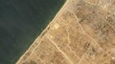 Satellite photos show new port construction in Gaza Strip for US-led aid operation