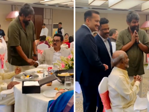 Rajinikanth attends a wedding in Kerala; meets Malayalam actor Joju George | Tamil Movie News - Times of India