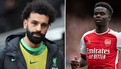 Bukayo Saka rated higher than prime Mohamed Salah as Arsenal icon stirs the pot