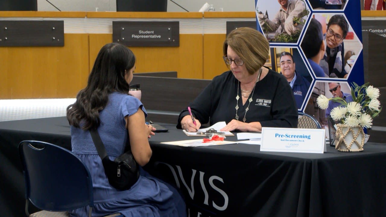 ‘A really big need’: Clovis Unified holds jobs fair with on-the-spot interviews