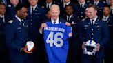 Biden awards football trophy to Air Force Academy