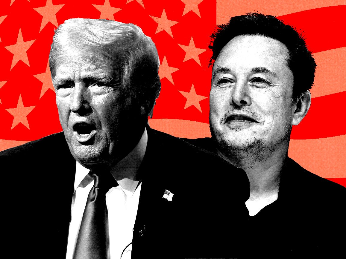 Elon gave Trump 1 million listeners. Trump gave his greatest hits.