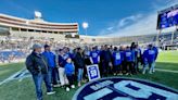 Danton Barto's family, friends celebrate Memphis football retiring No. 59 jersey