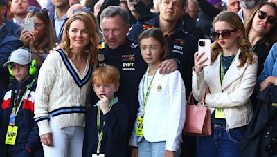 Geri Horner makes rare appearance with kids at the British Grand Prix