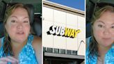 'You are about to lose your effing job': Subway worker tries bribing customer over messed up order. They didn't know she was a mystery shopper