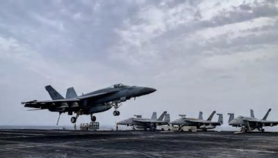 USS Eisenhower strike group locked in unrelenting fight at pace unseen in decades