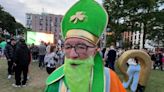 Irish fans cheer on Kellie Harrington before her gold medal match