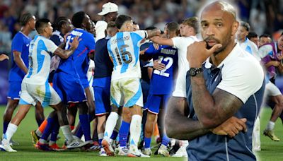 Thierry Henry breaks silence on France’s outrageous 30-man brawl with Argentina