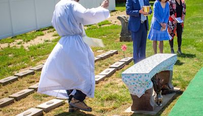 Share of Lancaster dedicates new bench in St. Joseph's New Catholic Cemetery [photos]