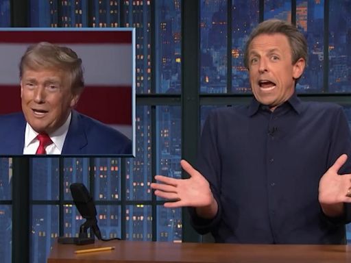 Seth Meyers takes 'A Closer Look' at last night's presidential debate