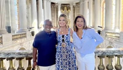 Savannah, Hoda and Al tour Versailles and do something ‘no one’s allowed to do’ – even King Charles III