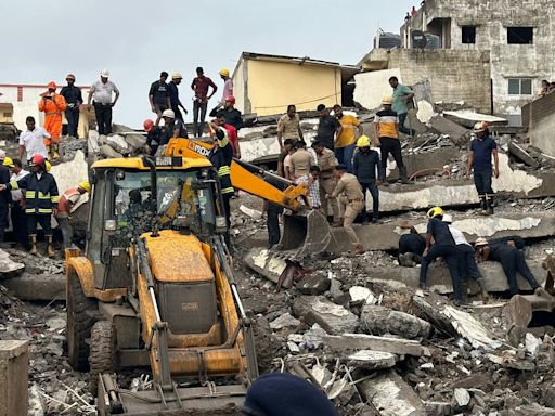 Multi-storey building collapses in Surat, several feared trapped