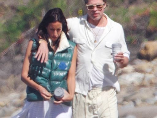 Brad Pitt and Girlfriend Ines De Ramon Make Waves on Rare Beach Date