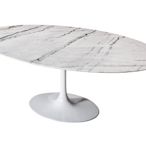 【台大復刻家具_客製尺寸】 鬱金香橢圓餐桌 Saarinen Tulip Oval Table【大理石或 岩板+橢圓腳】