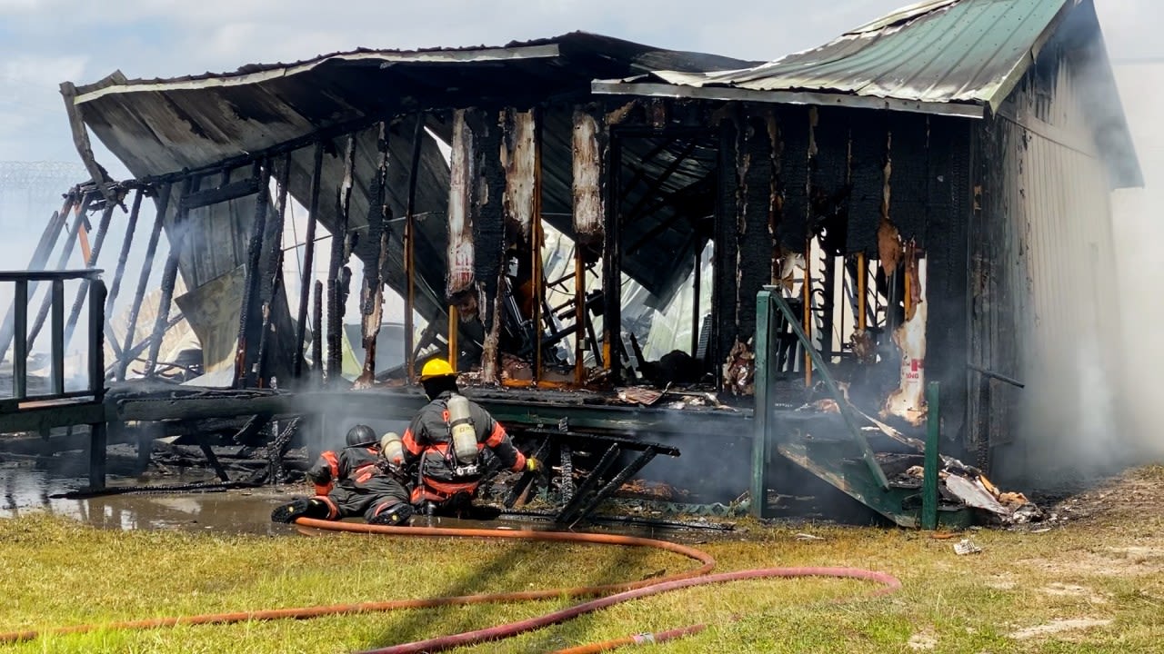 Bay County Jail training facility caught fire, left in ruins