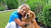At 31 she lost her husband to cancer. Now 42, she consoles others with therapy dog Tripp