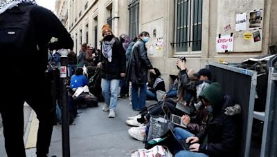 Tensiones en universidades de París por protestas a favor de Palestina