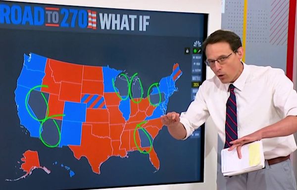 Watch: Steve Kornacki breaks down Kamala Harris' starting point in polls as race reboots