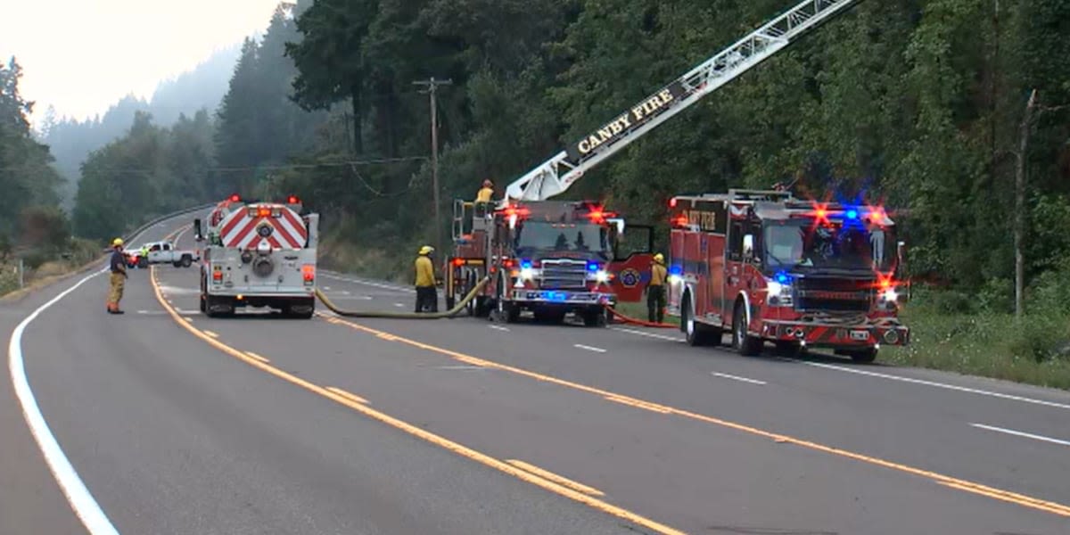 ‘Go Now’ evacuations issued due to brush fire between Oregon City, Canby