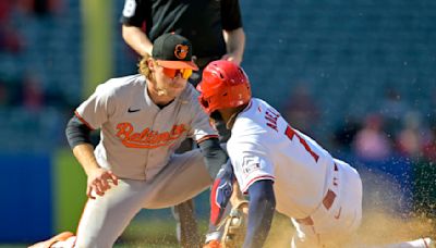 Angels' Mike Trout, Jo Adell Question Umpire's Crucial Replay Call in Loss to Orioles