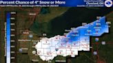 Accumulating snow expected Monday in Northeast Ohio