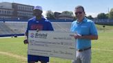 Eddie George receives Bristol Motor Speedway award before leaving for Notre Dame game