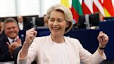 Eurodiputados reeligen a Von der Leyen