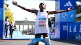 Tigist Assefa obliterates women’s marathon world record in Berlin while Eliud Kipchoge makes history