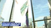 Progress Pride Flag raised over Daley Plaza for Pride Month