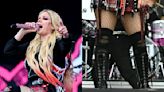 Avril Lavigne Brings Her Edgy Style to Glastonbury Festival 2024 in Chunky Platform Boots