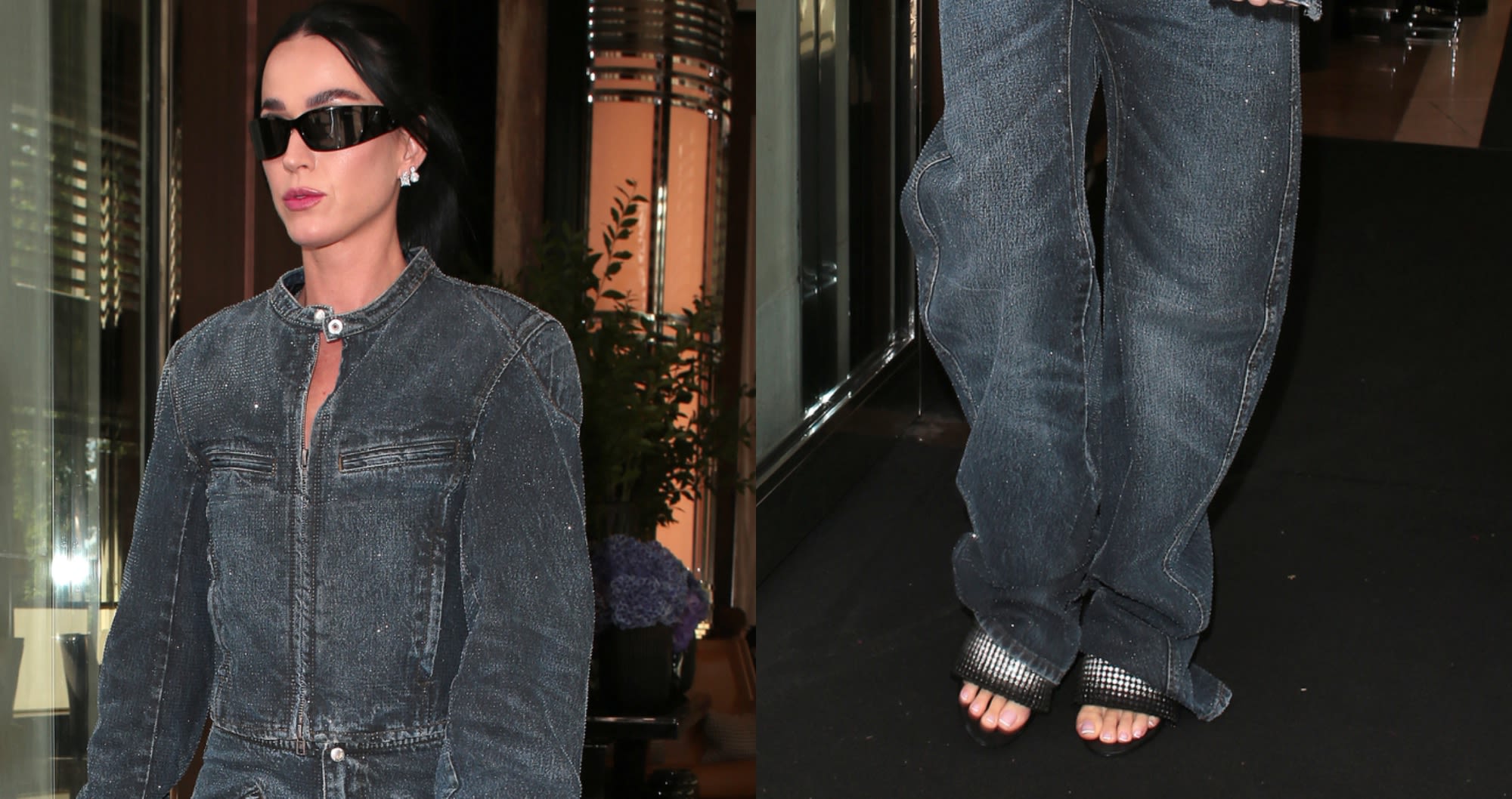 Katy Perry Pops in Celeb-Loved Strappy Sandals and Y2K-Themed Jumpsuit in London