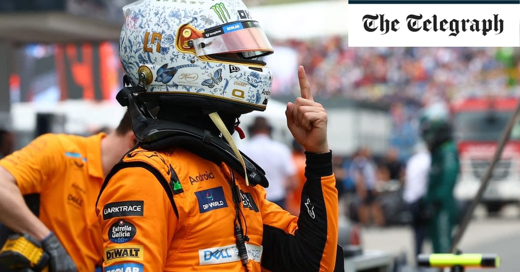 Hungarian GP: Lando Norris takes pole as McLaren seal front-row lockout