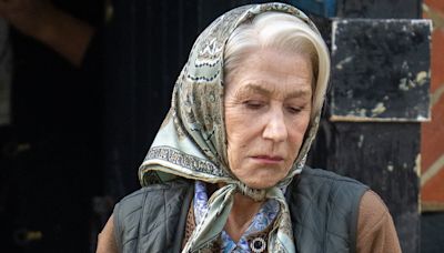 Helen Mirren is seen for first time filming The Thursday Murder Club