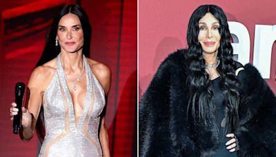 Demi Moore Praises Cher As 'My Personal Hair Inspiration' at amfAR Gala: 'She’s a Style Icon’