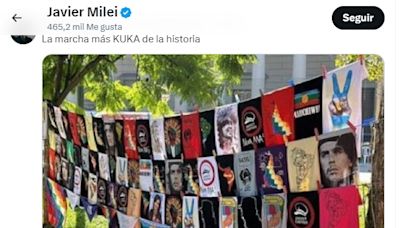 "Marcha kuka": los mensajes de Milei en redes sociales contra la movilización estudiantil