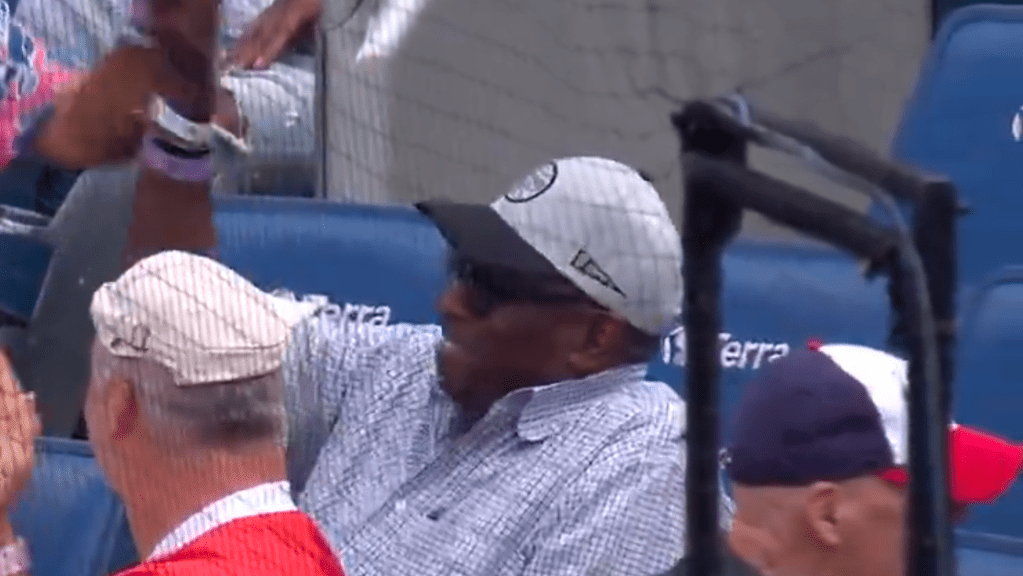 Dusty Baker was so proud as his son Darren got a hit on the first pitch he saw in his MLB debut