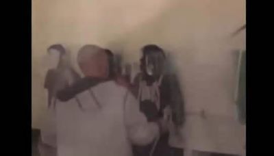 Contractor sprays paint over anti-Israel protesters blocking ‘antisemitic’ graffiti at Ohio university. Watch