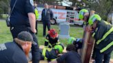 NJ cemetery worker trapped inside a grave, rescued by large crew of first responders
