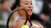 Zheng overpowers Osaka on grass with salvo of aces