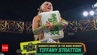 WWE Money in the Bank 2024: Tiffany Stratton wins the women’s ladder match | WWE News - Times of India