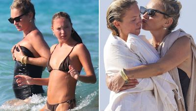 Kate Moss and daughter Lila can't stop laughing as they soak up sun in Ibiza