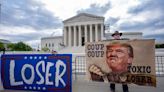 The Latest: Trump takes to social media before Supreme Court arguments